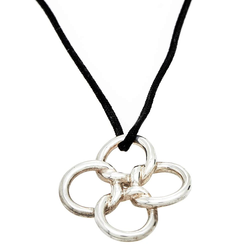 商品[二手商品] Tiffany & Co.|Tiffany & Co. Elsa Peretti Quadrifoglio Motif Silver 925 Pendant ,价格¥1077,第1张图片