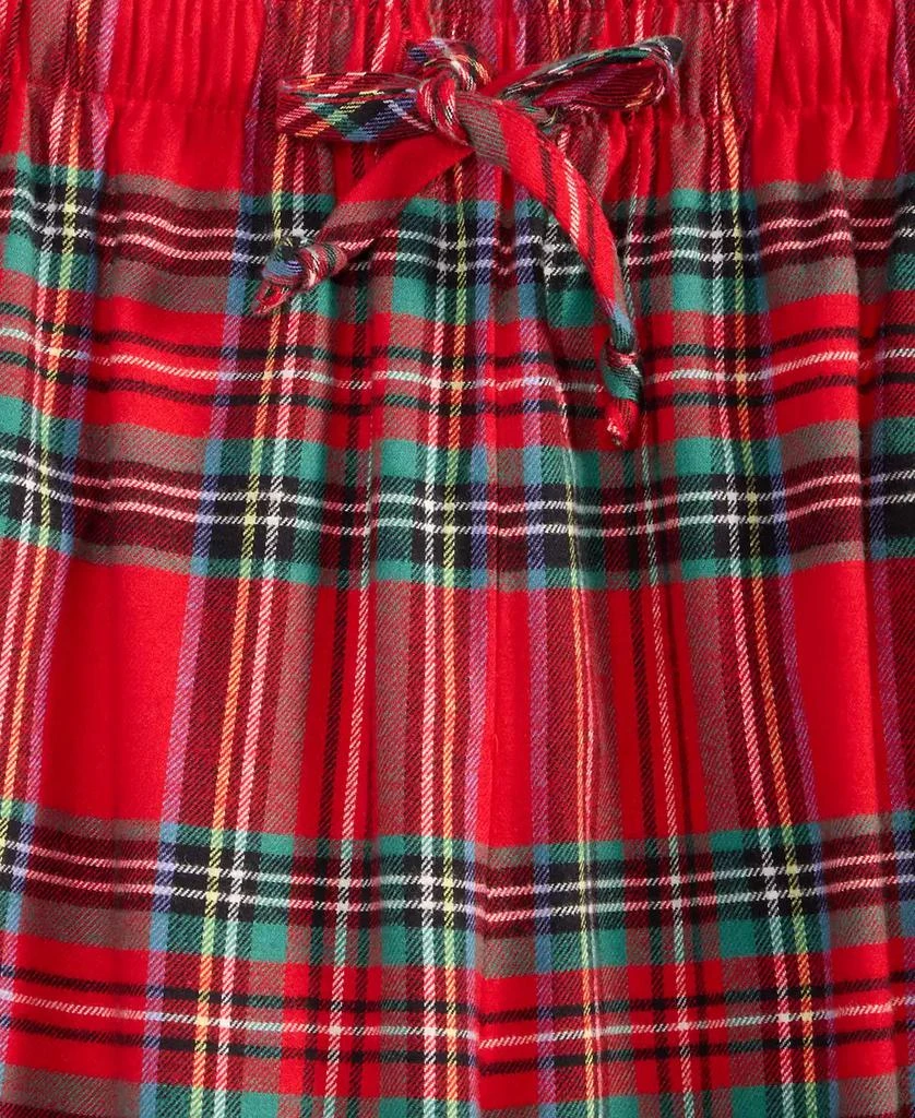 商品Holiday Lane|Men's Brinkley Plaid Notch Collar Matching Family Pajamas Set, Created for Macy's,价格¥388,第4张图片详细描述