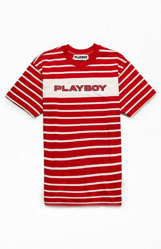 商品Playboy|By PacSun Electronic Stripe T-Shirt,价格¥104,第1张图片