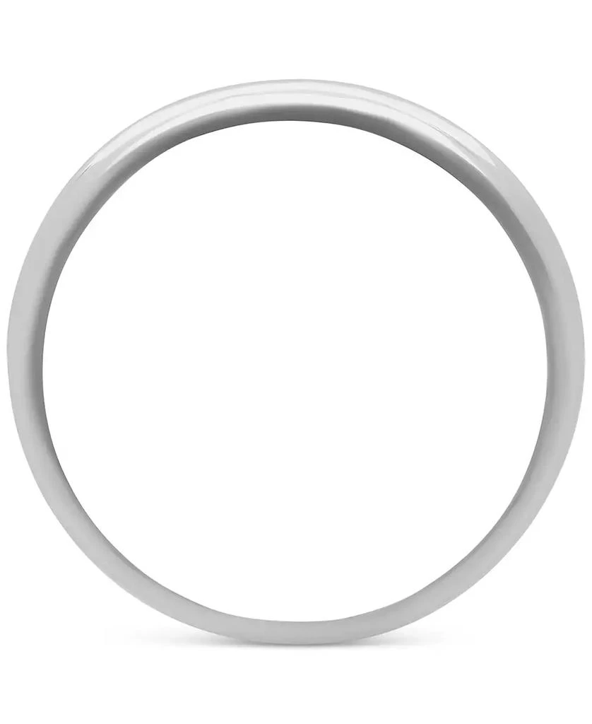 商品Macy's|Men's Diamond Accent Wedding Band in 14k White Gold,价格¥4867,第4张图片详细描述