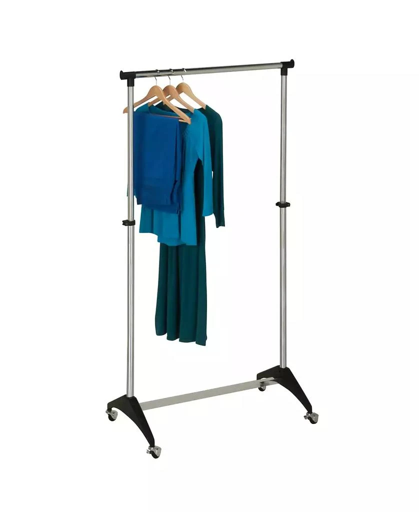 商品Honey Can Do|Modern Adjustable Rolling Garment Rack,价格¥465,第3张图片详细描述