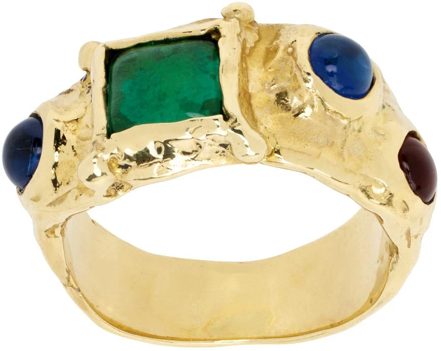 商品Mondo Mondo|Gold Suede Ring,价格¥2405,第1张图片