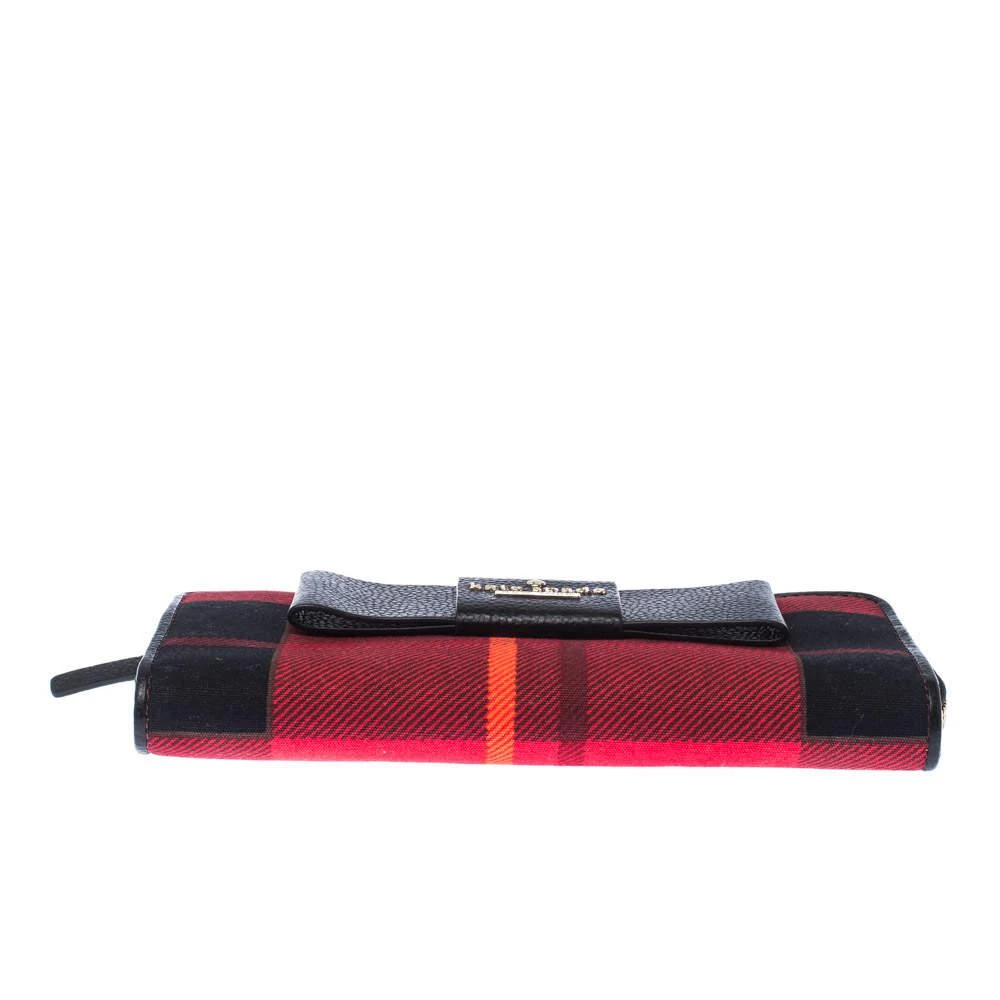 Kate Spade Red/Black Checkered Canvas Julia Street Plaid Nisha Wallet 商品