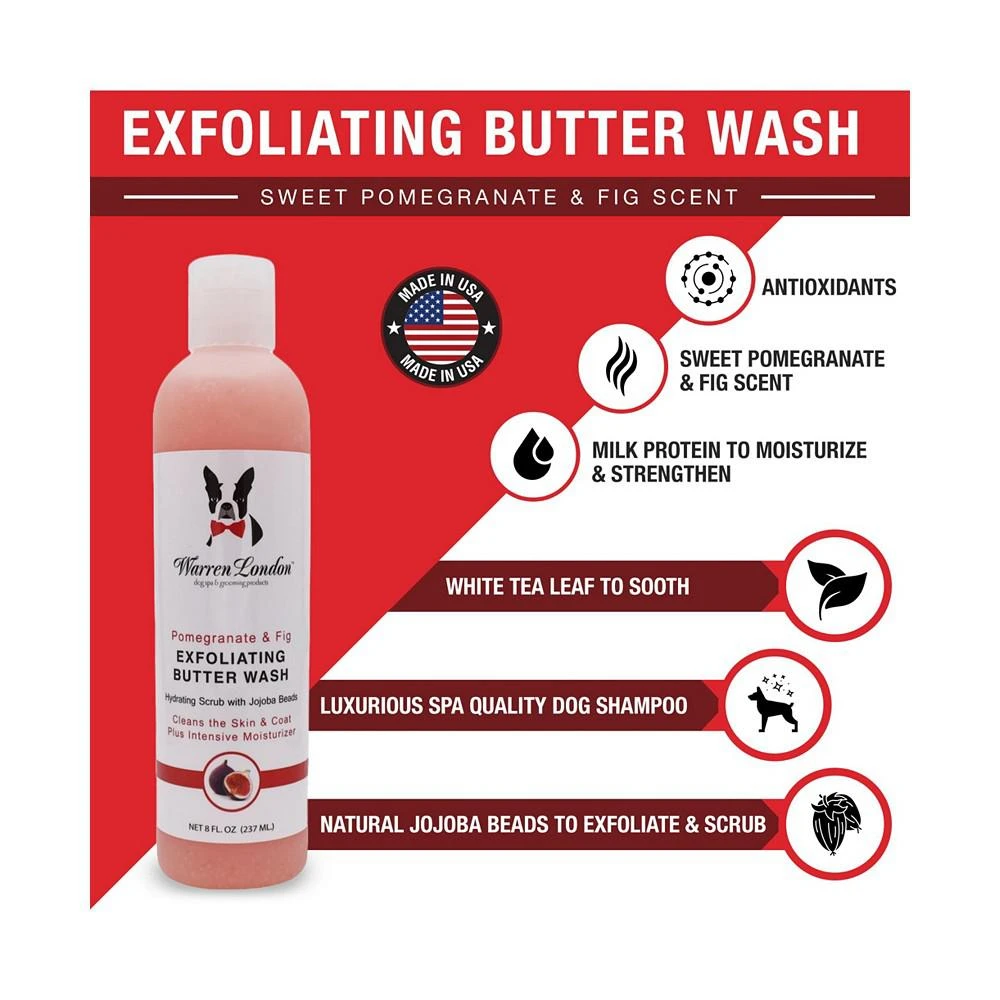 商品Warren London|Exfoliating Butter Wash Dog Shampoo by | Conditions & Scrubs Away Dandruff | Two Scents,价格¥105,第2张图片详细描述