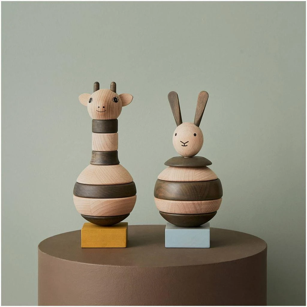 商品The Hut|OYOY Mini Wooden Stacking Giraffe - Nature / Dark,价格¥139,第3张图片详细描述