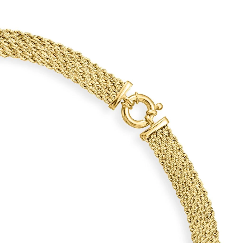 商品Ross-Simons|Italian 14kt Yellow Gold Multi-Row Rope-Chain Necklace,价格¥18829,第2张图片详细描述