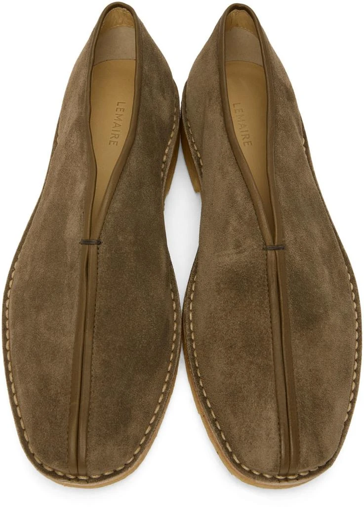商品Lemaire|Taupe Piped Loafers,价格¥2257,第5张图片详细描述