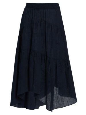 商品FRAME|Gathered Seam Midi Skirt,价格¥1230,第5张图片详细描述