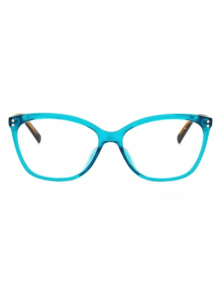 商品Kate Spade|Milena 55MM Blue Block Cat Eye Glasses,价格¥502,第1张图片