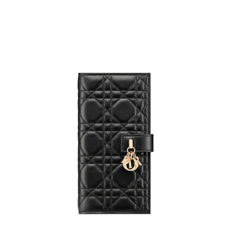 商品Dior|Dior 迪奥My Dior系列女士黑色羊皮钱包,价格¥6676,第1张图片