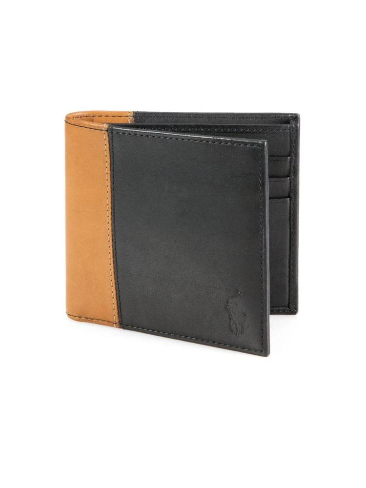 商品Ralph Lauren|Two-Tone Leather Wallet,价格¥576,第1张图片