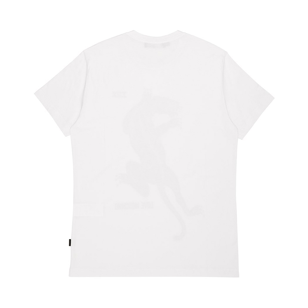 MOSCHINO 男士白色棉质印花圆领短袖 T 恤 M469517-M3517-A00商品第3张图片规格展示