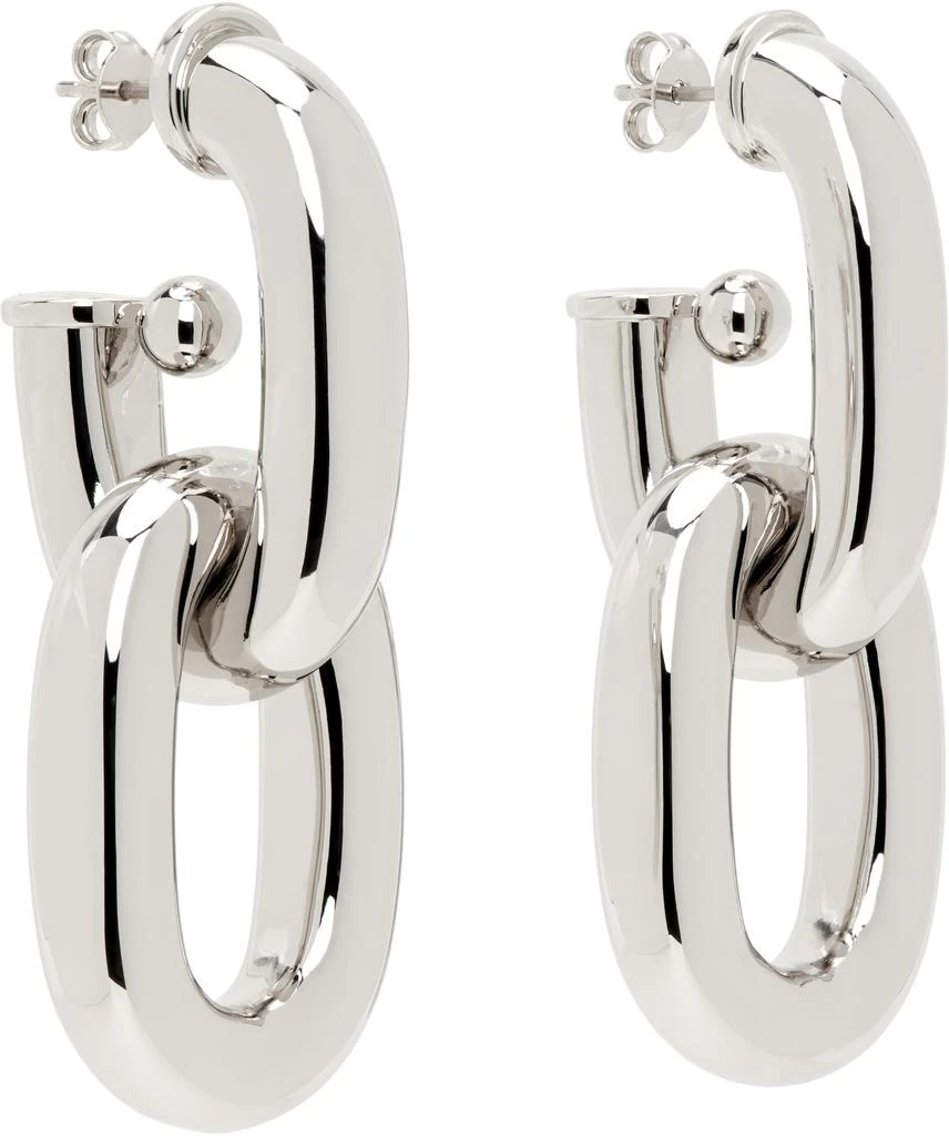 商品Rabanne|Silver Double XL Link Earrings,价格¥2786,第2张图片详细描述