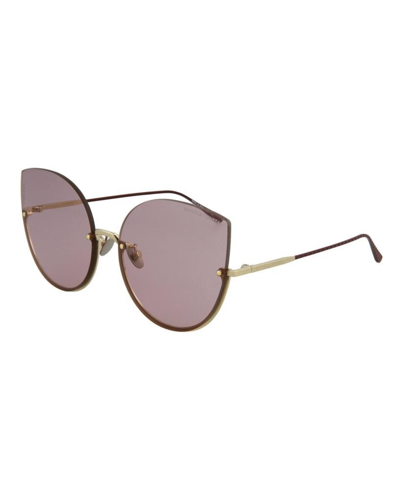 商品Bottega Veneta|Cat-Eye Frame Metal Sunglasses,价格¥884,第4张图片详细描述