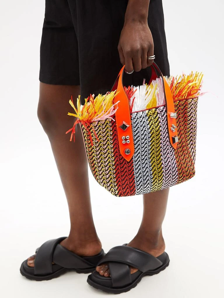 商品Christian Louboutin|Frangibus fringed woven basket bag,价格¥13252,第3张图片详细描述