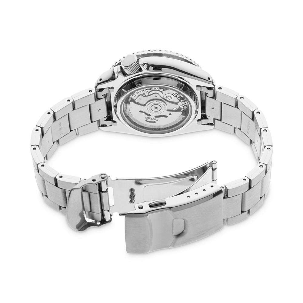 Men's Automatic 5 Sports Stainless Steel Bracelet Watch 43mm商品第3张图片规格展示