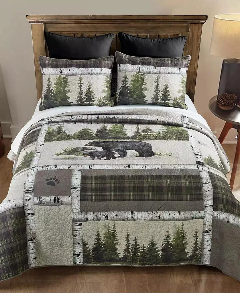 商品Donna Sharp|Bear Panels 2 Piece Quilt Set,价格¥441,第1张图片