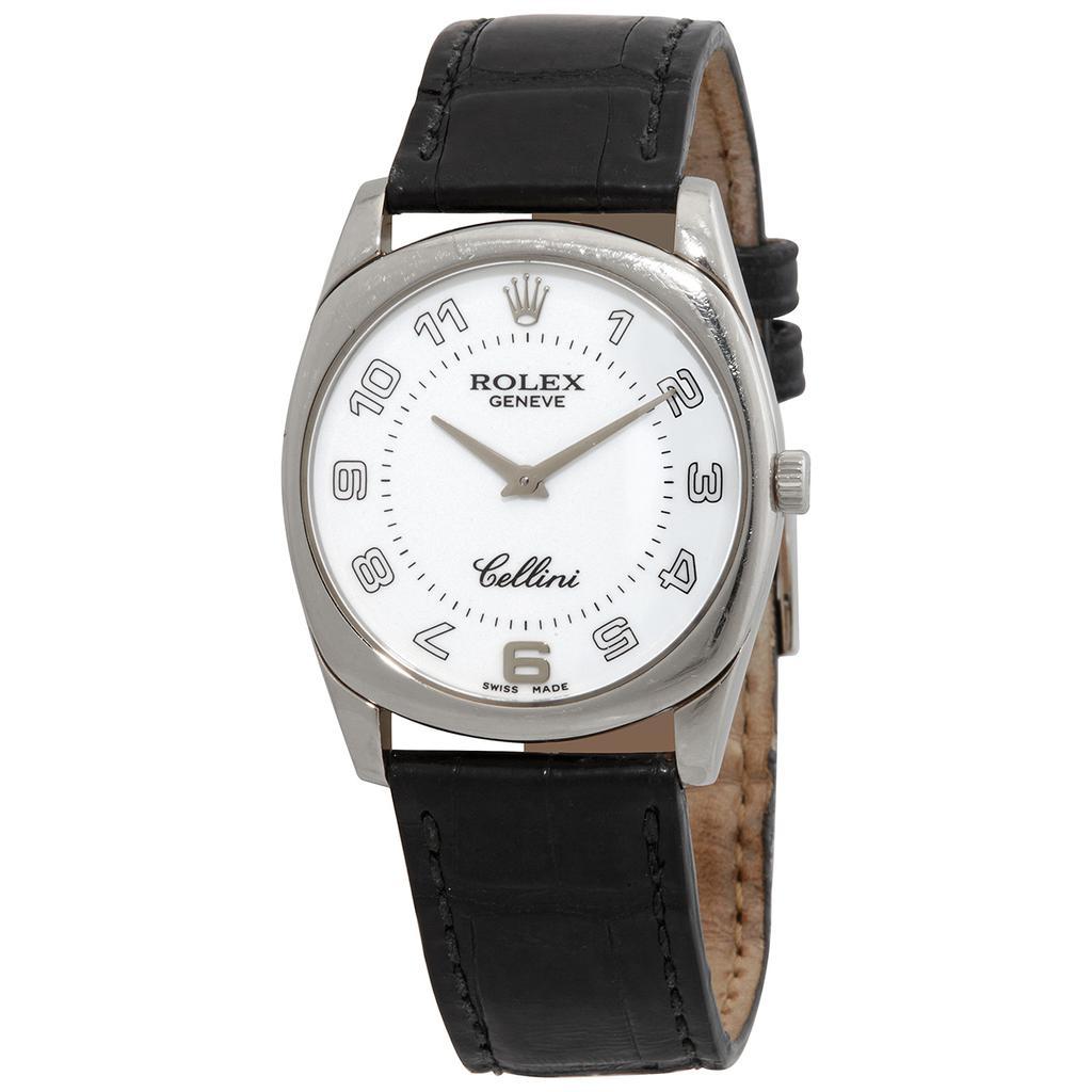 商品[二手商品] Rolex|Pre-owned Rolex Cellini Danaos White Dial Mens Watch 4233,价格¥33150,第1张图片