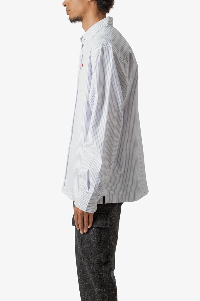 商品MNML|Poppy Striped Oxford Shirt - Blue/White,价格¥285,第3张图片详细描述
