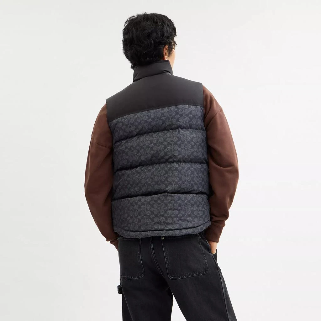 商品Coach|Signature Down Vest In Recycled Polyester,价格¥1797,第2张图片详细描述