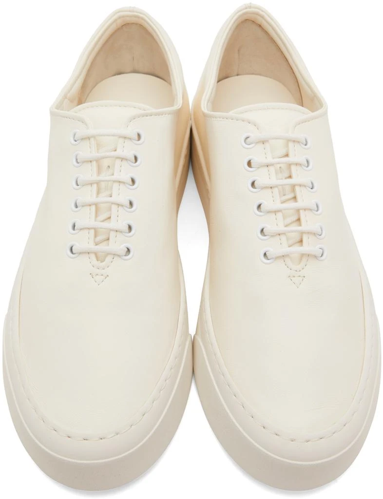 商品The Row|White Marie H Lace-Up Sneakers,价格¥4500,第5张图片详细描述