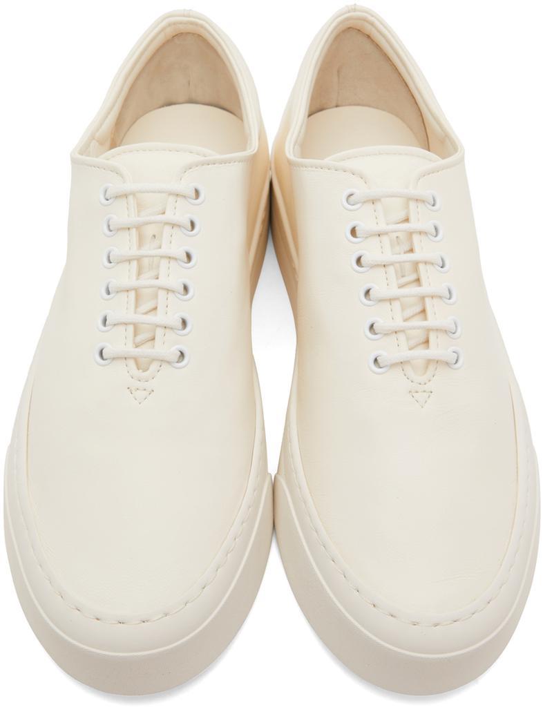 商品The Row|White Marie H Lace-Up Sneakers,价格¥7211,第7张图片详细描述