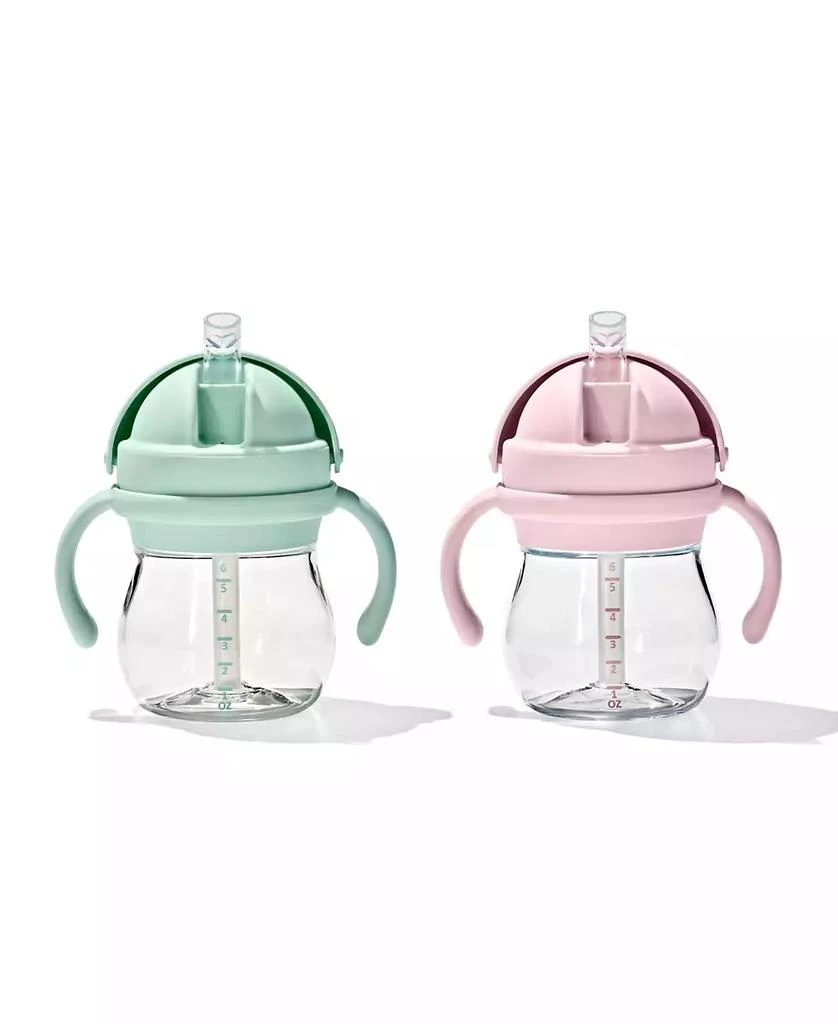 商品OXO|Tot Transitions 6 Oz Straw Cup with Handles - 2 Pack,价格¥172,第1张图片