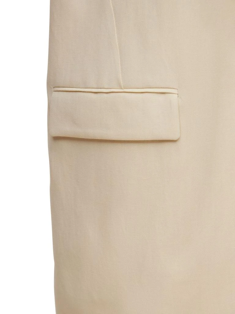 商品Brunello Cucinelli|Fluid Viscose & Linen Blazer Vest,价格¥7654,第4张图片详细描述