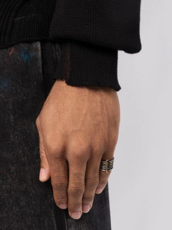 商品DETAJ|Uma Wang X Detaj African Wide Stacked Ring,价格¥3670,第2张图片详细描述