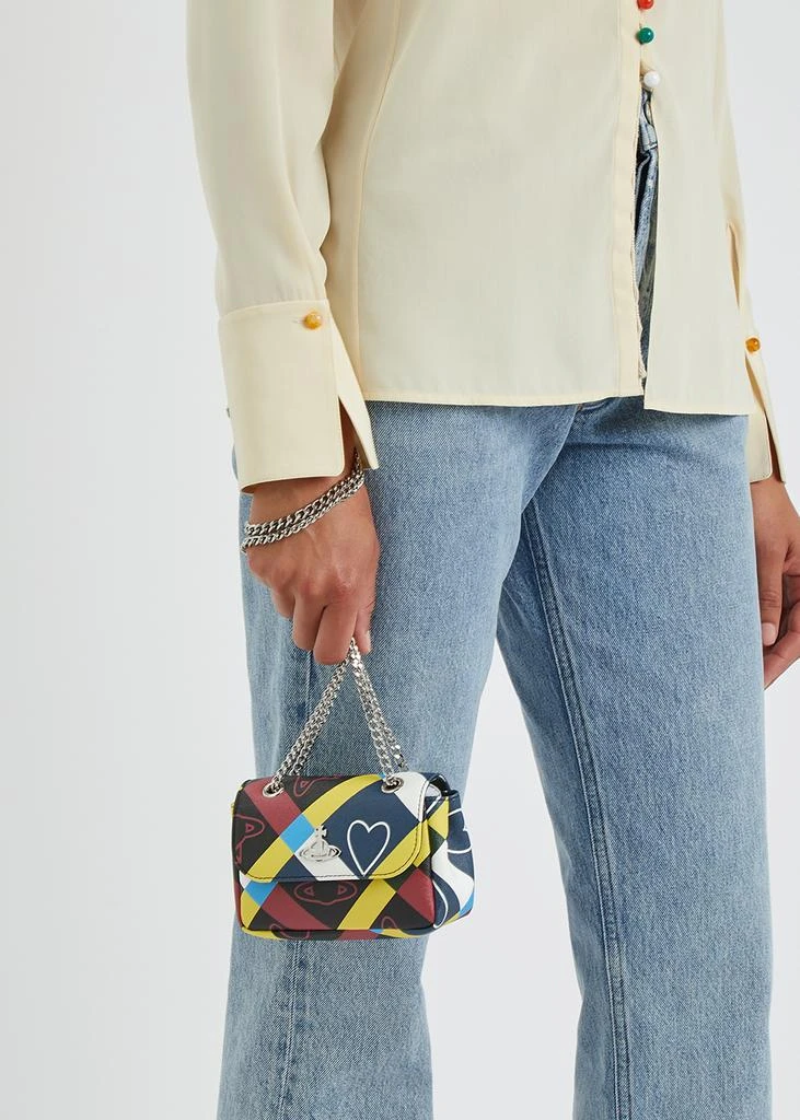 Printed faux leather cross-body bag 商品