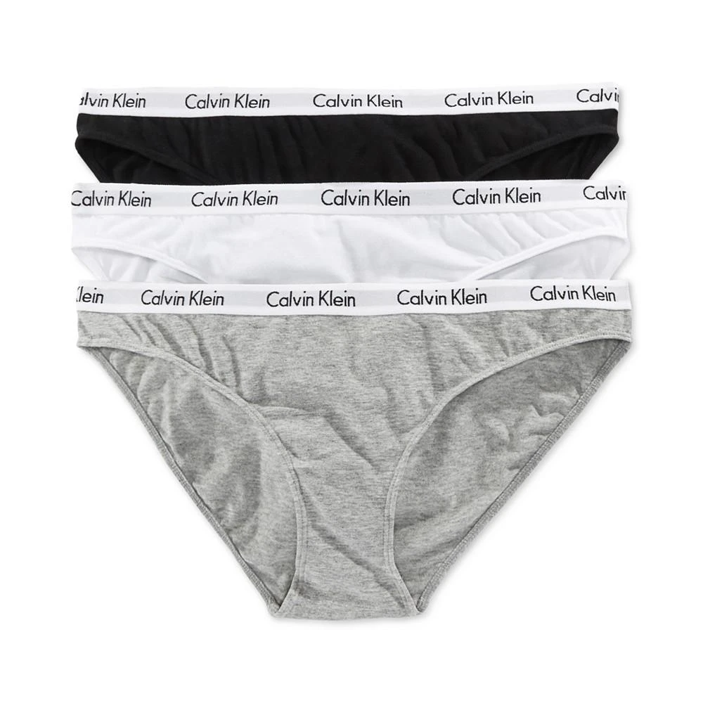 Calvin Klein Women's Carousel Cotton 3-Pack Bikini Underwear QD3588 1