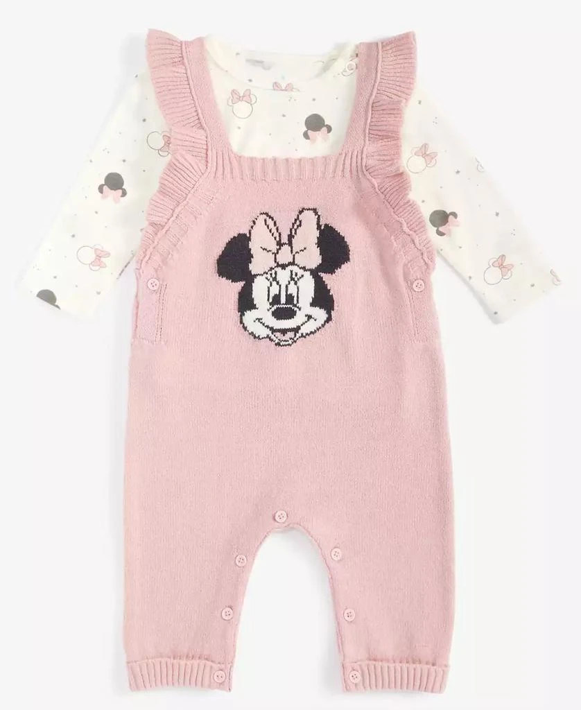 商品Disney|Baby Girls Minnie Mouse Shirt & Overalls Set,价格¥153,第1张图片