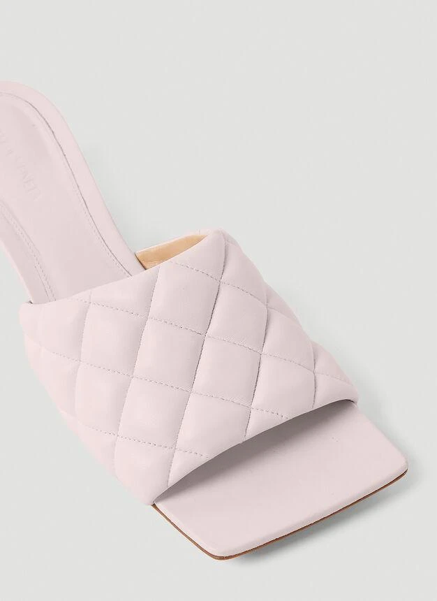 商品Bottega Veneta|Padded Kitten Heel Mules in Pink,价格¥8711,第5张图片详细描述