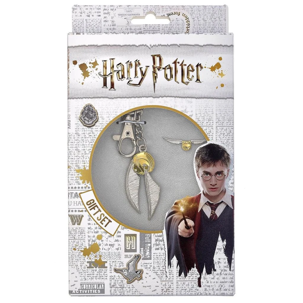 商品Harry Potter|Harry Potter Golden Snitch Keyring and Pin Badge - Silver,价格¥171,第2张图片详细描述