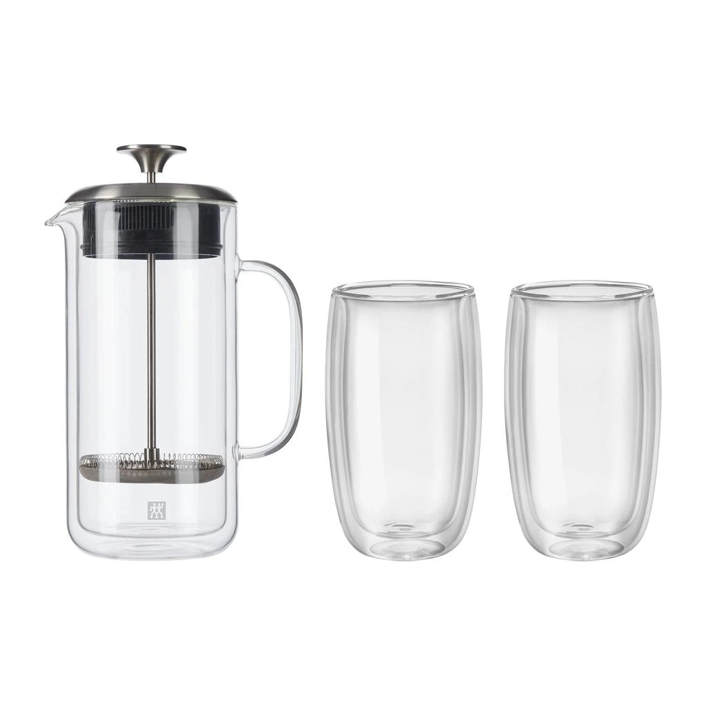 商品ZWILLING|Sorrento Double Wall French Press and Latte Glass,价格¥681,第1张图片