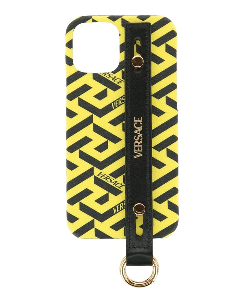 商品Versace|Coated Canvas La Greca iPhone 12 Case,价格¥947,第1张图片