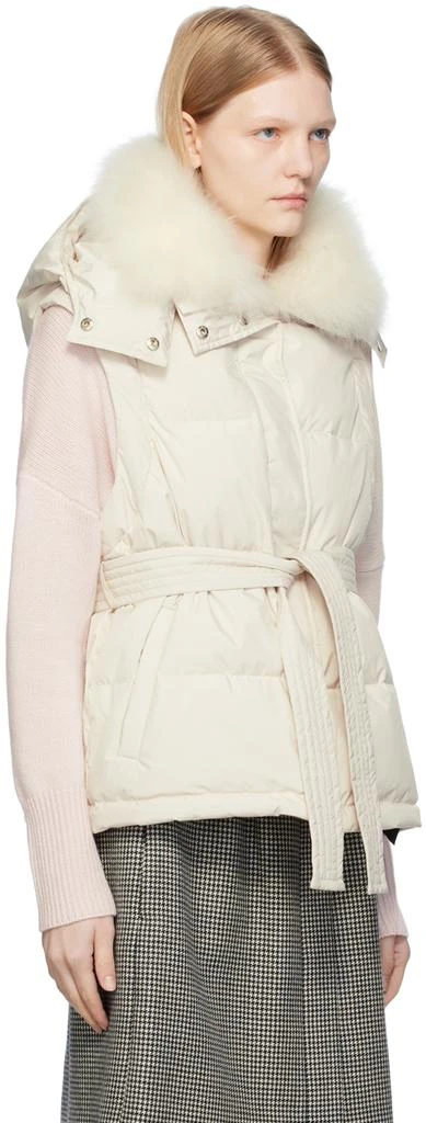 商品Yves Salomon|White Belted Down Jacket,价格¥7285,第4张图片详细描述