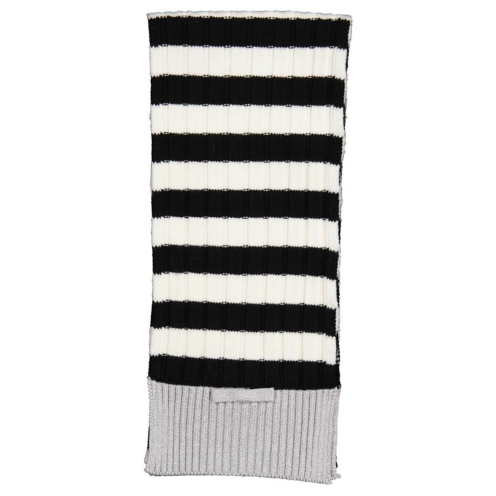 Women's Bicolor Stripe Knit Scarf商品第1张图片规格展示