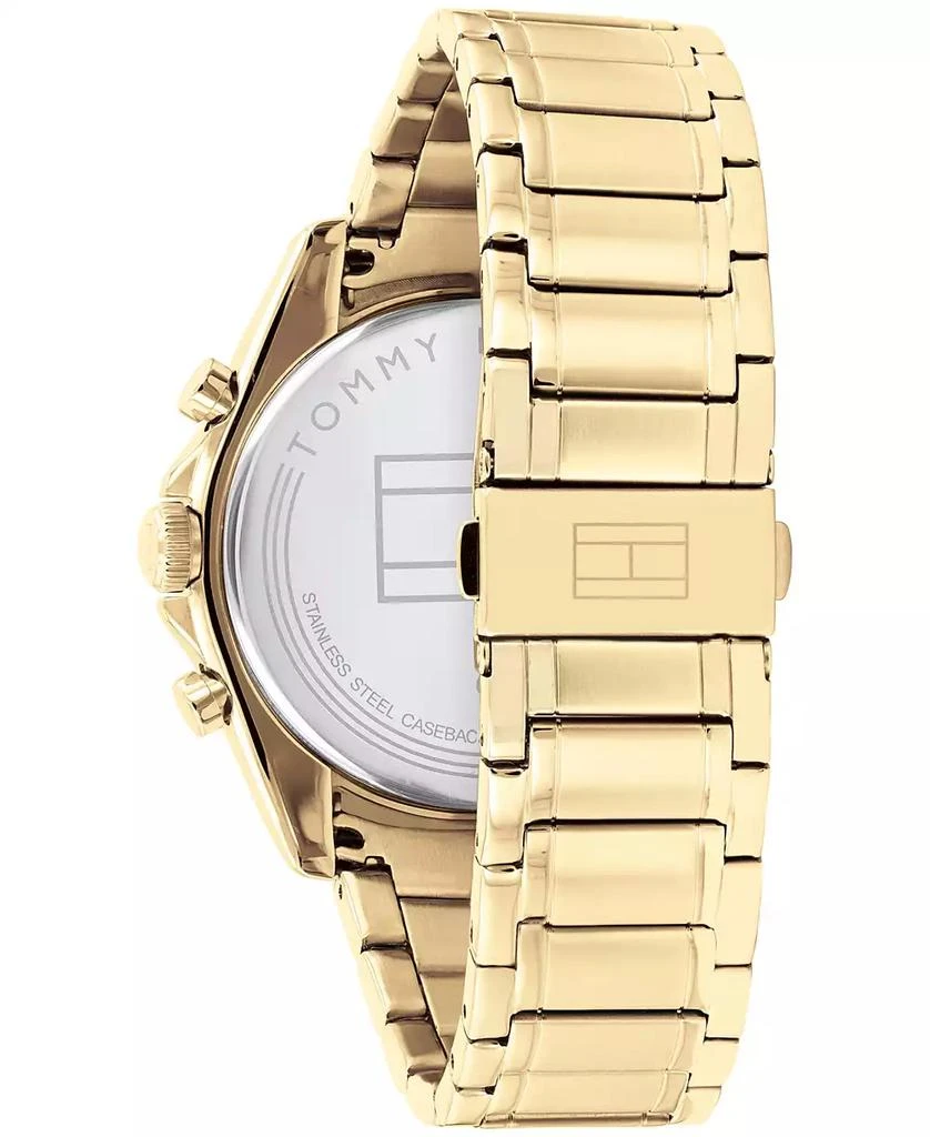 商品Tommy Hilfiger|Men's Chronograph Gold-Tone Bracelet Watch 44mm,价格¥956,第3张图片详细描述