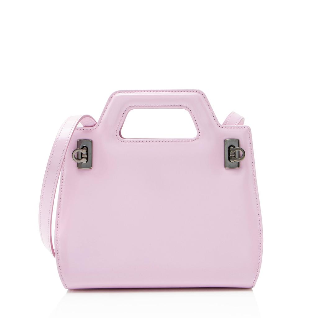 Poignée supérieure Wanda Mini en cuir de veau image 2
