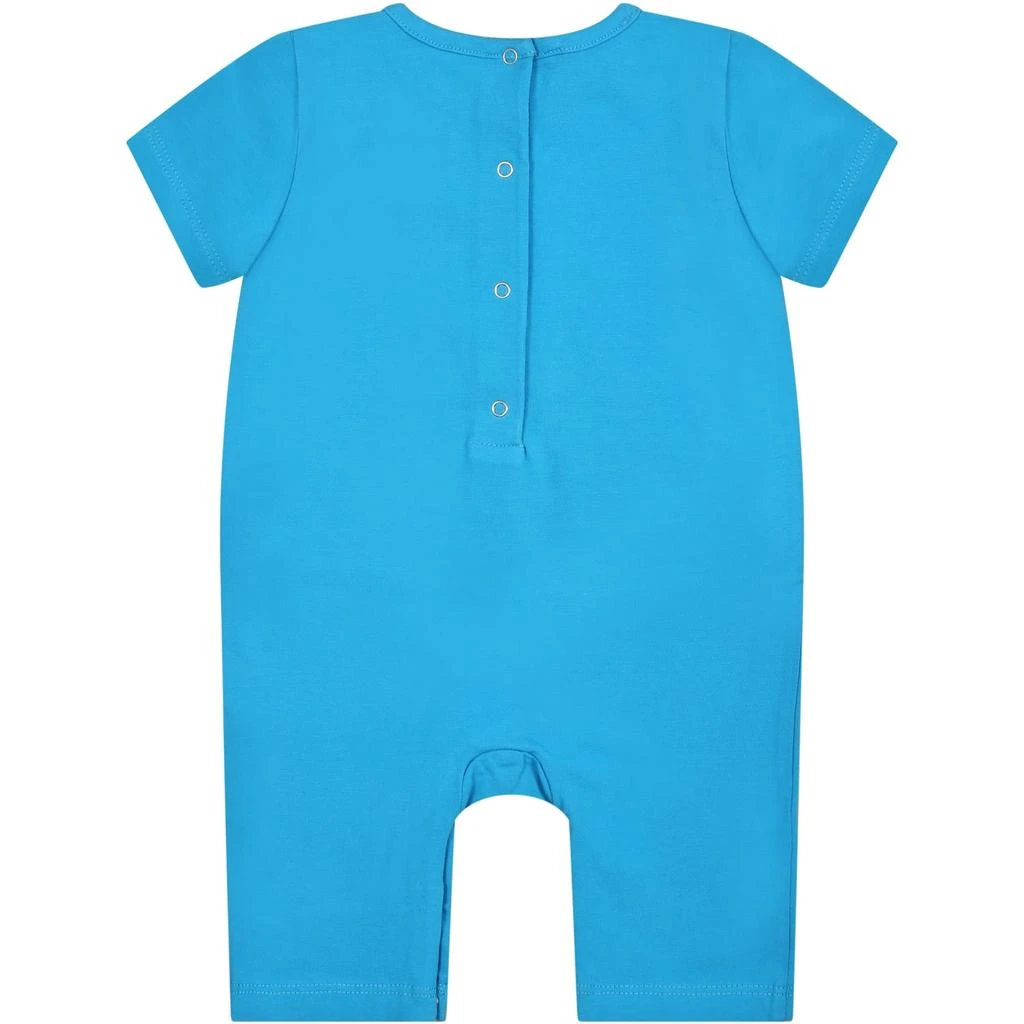 商品DSQUARED2|Dsquared2 Light Blue Romper For Baby Boy With Logo,价格¥1223,第2张图片详细描述