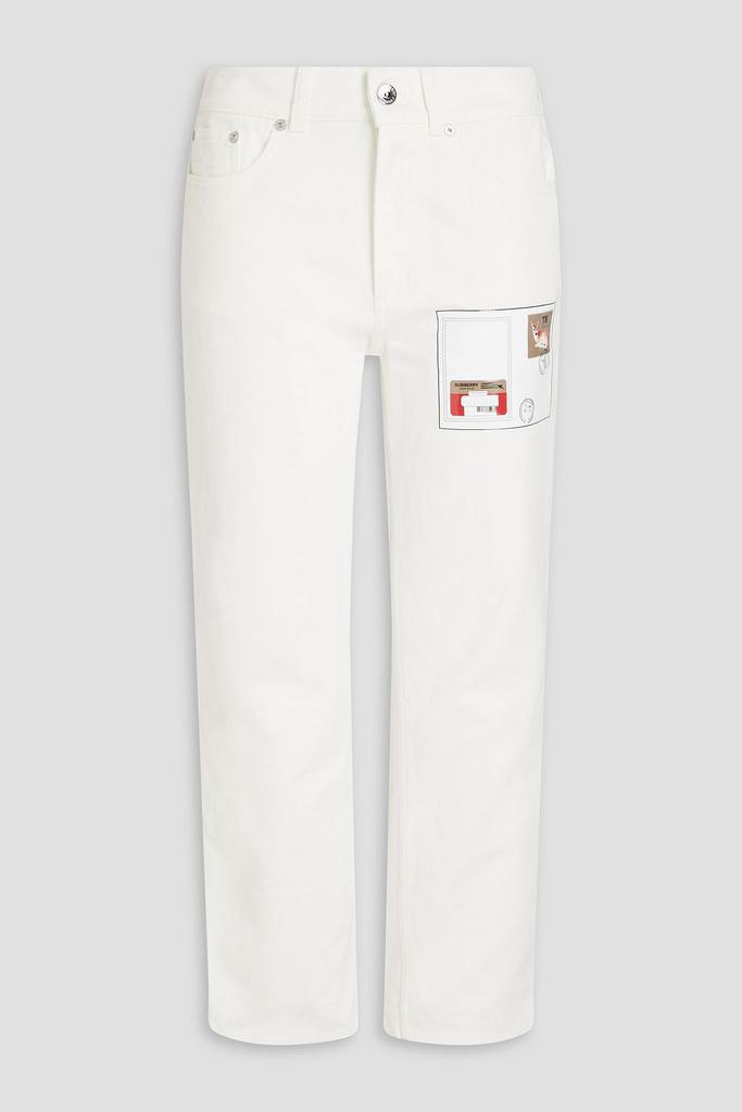 商品Burberry|Cropped printed mid-rise straight-leg jeans,价格¥1903,第5张图片详细描述