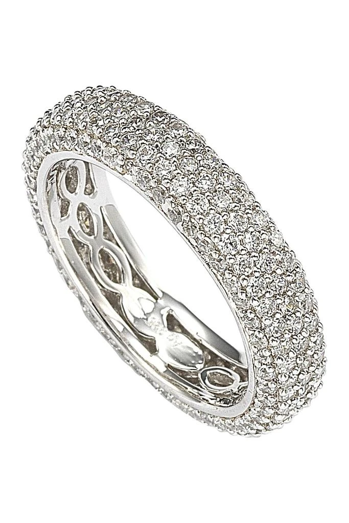 商品Suzy Levian|Sterling Silver Pavé Cubic Zirconia Eternity Band Ring,价格¥1050,第1张图片