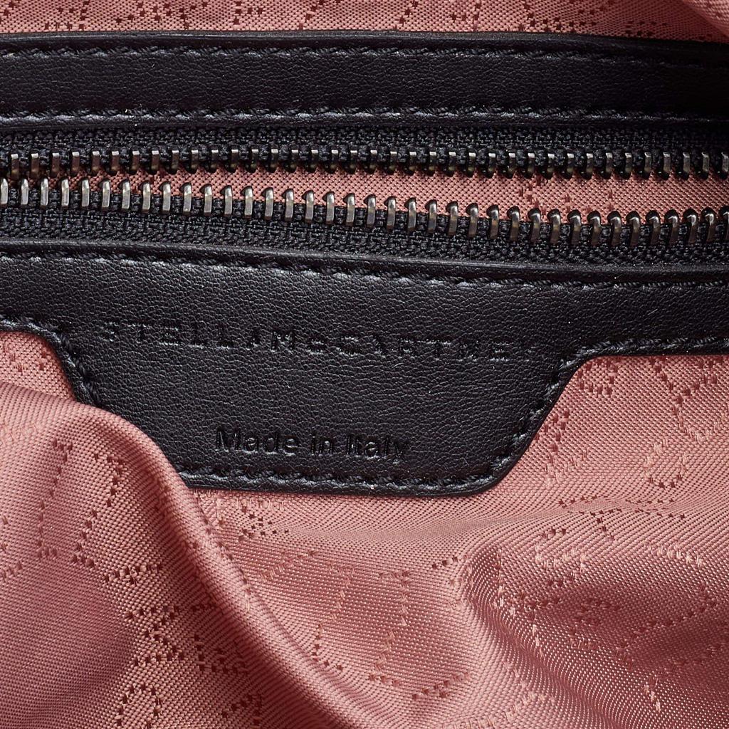 Stella McCartney Black Quilted Faux Leather Mini Falabella Backpack商品第9张图片规格展示