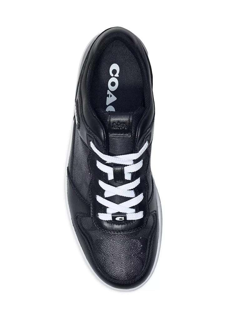 商品Coach|Signature Leather Monogrammed Sneakers,价格¥1495,第5张图片详细描述