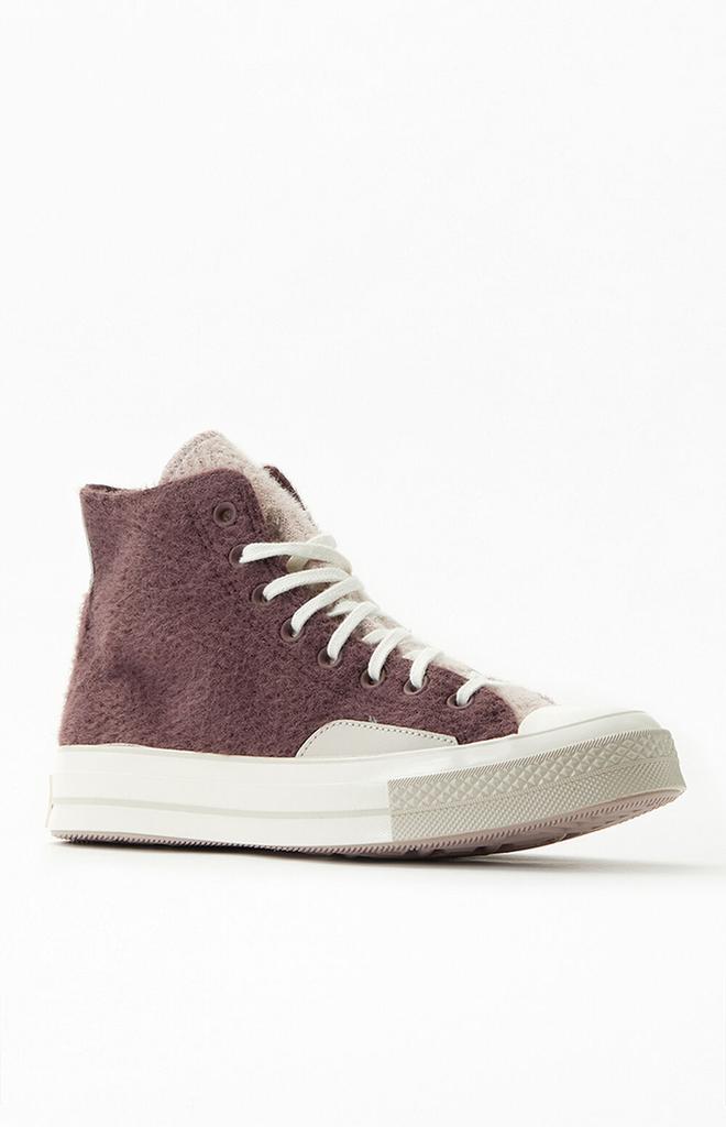 Burgundy Chuck 70 Cozy High Top Sneakers商品第1张图片规格展示