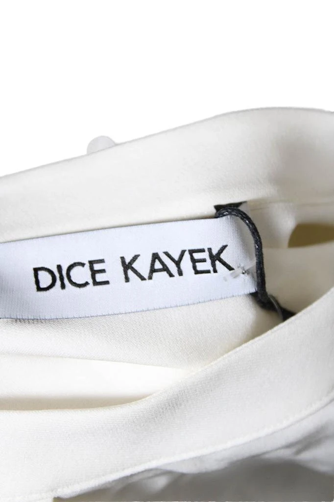 商品[二手商品] Dice Kayek|Dice Kayek Women Silk Chiffon High Neck Cut Out Long Sleeve Blouse White,价格¥3416,第5张图片详细描述