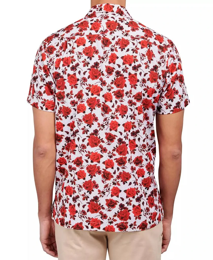 商品Society of Threads|Men's Slim-Fit Non-Iron Performance Stretch Floral-Print Camp Shirt,价格¥445,第2张图片详细描述