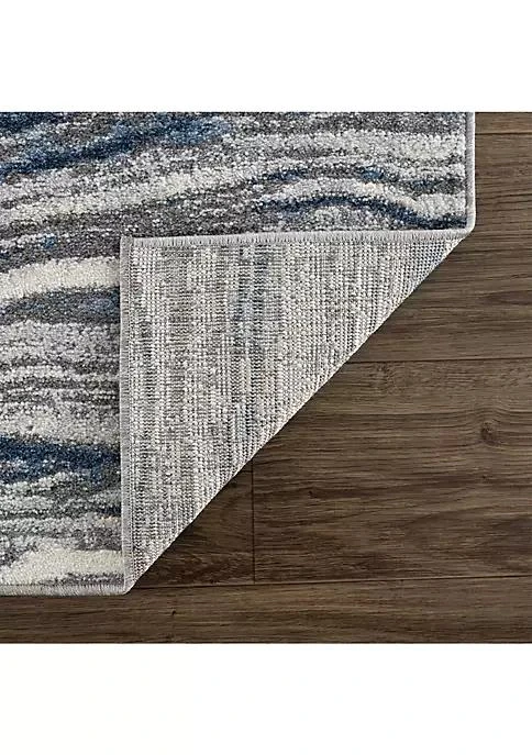 商品Abani Rugs|Rugs Mist Mis150a Lined Blue Grey Modern Area Rug 79 X 102,价格¥1466,第5张图片详细描述
