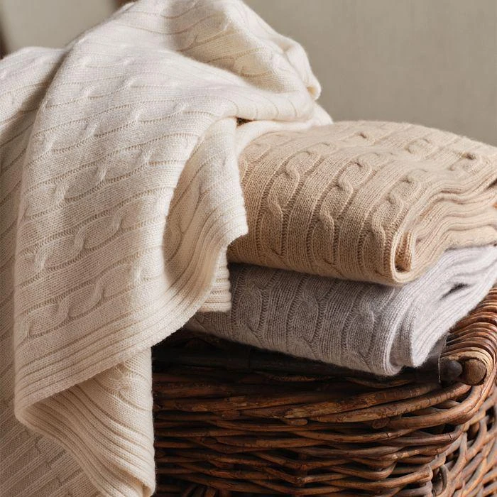 商品Ralph Lauren|Cable Cashmere Throw Blanket,价格¥4507,第1张图片